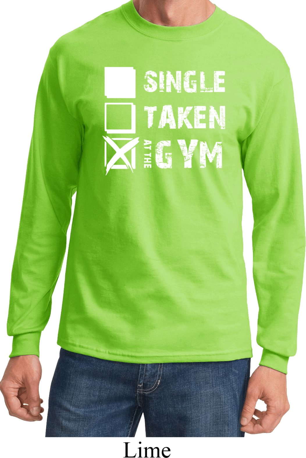 Mens Fitness Shirt Single Taken At The Gym Long Sleeve Tee TShirt