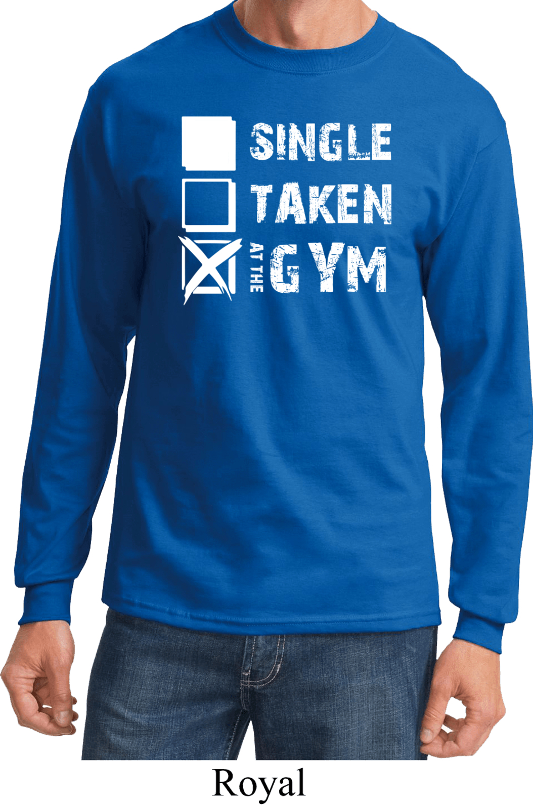 Mens Fitness Shirt Single Taken At The Gym Long Sleeve Tee TShirt