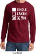 Mens Fitness Shirt Single Taken At The Gym Long Sleeve Tee T-Shirt