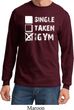 Mens Fitness Shirt Single Taken At The Gym Long Sleeve Tee T-Shirt