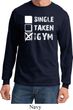 Mens Fitness Shirt Single Taken At The Gym Long Sleeve Tee T-Shirt