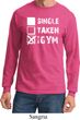 Mens Fitness Shirt Single Taken At The Gym Long Sleeve Tee T-Shirt