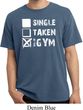 Mens Fitness Shirt Single Taken At The Gym Pigment Dyed Tee T-Shirt