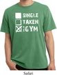 Mens Fitness Shirt Single Taken At The Gym Pigment Dyed Tee T-Shirt