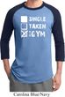 Mens Fitness Shirt Single Taken At The Gym Raglan Tee T-Shirt