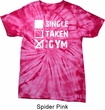 Mens Fitness Shirt Single Taken At The Gym Spider Tie Dye Tee T-shirt