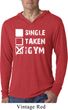 Mens Fitness Shirt Single Taken Gym Lightweight Hoodie Tee T-Shirt