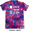 Mens Fitness Shirt Single Taken Gym Patriotic Tie Dye Tee T-shirt