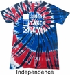 Mens Fitness Shirt Single Taken Gym Patriotic Tie Dye Tee T-shirt