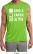 Mens Fitness Shirt Single Taken Gym Sleeveless Moisture Wicking Tee