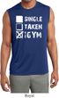 Mens Fitness Shirt Single Taken Gym Sleeveless Moisture Wicking Tee