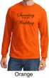 Mens Fitness Shirt Sweating for My Wedding Long Sleeve Tee T-Shirt