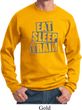 Mens Fitness Sweatshirt Eat Sleep Train Sweat Shirt