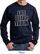 Mens Fitness Sweatshirt Eat Sleep Train Sweat Shirt