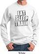 Mens Fitness Sweatshirt Eat Sleep Train Sweat Shirt