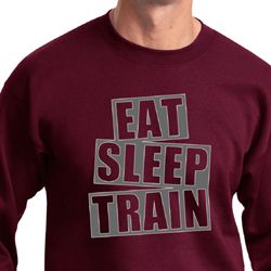 Mens Fitness Sweatshirt Eat Sleep Train Sweat Shirt Mens Fitness Sweatshirt Eat Sleep Train Sweat Shirt