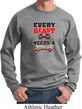 Mens Fitness Sweatshirt Every Beast Needs A Beauty Sweat Shirt