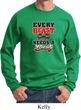 Mens Fitness Sweatshirt Every Beast Needs A Beauty Sweat Shirt