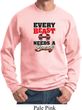 Mens Fitness Sweatshirt Every Beast Needs A Beauty Sweat Shirt