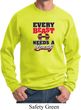 Mens Fitness Sweatshirt Every Beast Needs A Beauty Sweat Shirt