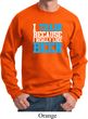 Mens Fitness Sweatshirt I Train For Beer Sweat Shirt