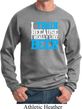 Mens Fitness Sweatshirt I Train For Beer Sweat Shirt