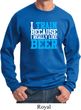 Mens Fitness Sweatshirt I Train For Beer Sweat Shirt