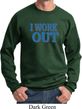 Mens Fitness Sweatshirt I Work Out Sweat Shirt