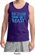 Mens Fitness Tanktop Eat Clean Train Like a Beast Tank Top
