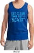 Mens Fitness Tanktop Eat Clean Train Like a Beast Tank Top