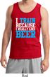 Mens Fitness Tanktop I Train For Beer Tank Top