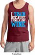 Mens Fitness Tanktop I Train For Wine Tank Top