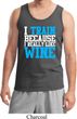 Mens Fitness Tanktop I Train For Wine Tank Top