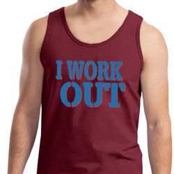 Mens Fitness Tanktop I Work Out Tank Top Mens Fitness Tanktop I Work Out Tank Top