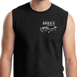 Mens Ford 1974 Cobra Profile Pocket Print Muscle Shirt