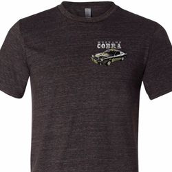 Mens Ford 1974 Cobra Profile Pocket Print Tri Blend Crewneck Shirt