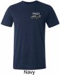 Mens Ford 1974 Cobra Profile Pocket Print Tri Blend Crewneck Shirt
