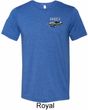 Mens Ford 1974 Cobra Profile Pocket Print Tri Blend Crewneck Shirt