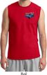 Mens Ford American Muscle 1967 Mustang Pocket Print Muscle Shirt