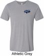 Mens Ford American Muscle 1967 Mustang Pocket Print Tri Blend Crewneck