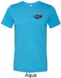 Mens Ford American Muscle 1967 Mustang Pocket Print Tri Blend Crewneck