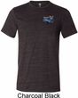 Mens Ford American Muscle 1967 Mustang Pocket Print Tri Blend Crewneck