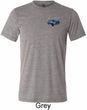 Mens Ford American Muscle 1967 Mustang Pocket Print Tri Blend Crewneck