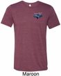 Mens Ford American Muscle 1967 Mustang Pocket Print Tri Blend Crewneck