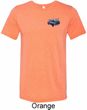 Mens Ford American Muscle 1967 Mustang Pocket Print Tri Blend Crewneck