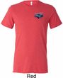 Mens Ford American Muscle 1967 Mustang Pocket Print Tri Blend Crewneck