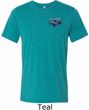 Mens Ford American Muscle 1967 Mustang Pocket Print Tri Blend Crewneck