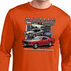 Mens Ford Classic Mustangs Untamed Dry Wicking Long Sleeve Mens Ford Classic Mustangs Untamed Dry Wicking Long Sleeve