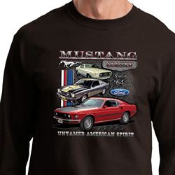 Mens Ford Classic Mustangs Untamed Long Sleeve Mens Ford Classic Mustangs Untamed Long Sleeve
