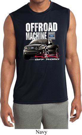 Mens Ford F-150 4X4 Off Road Machine Sleeveless Moisture Wicking Shirt